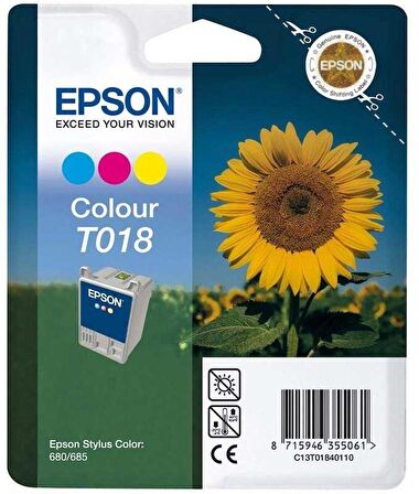 Epson T018-C13T01840120 Renkli Kartuş