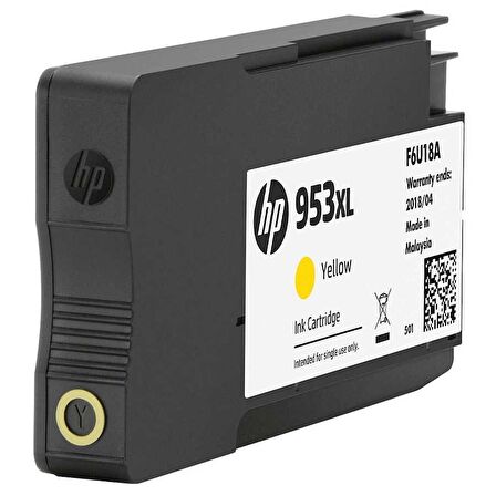 HP 953XL-F6U18AE Sarı Kartuş Yüksek Kapasiteli
