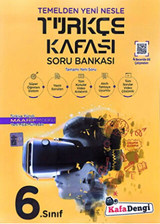 Kafa Dengi Yayınları 6. Sınıf Türkçe Kafası Soru Bankası