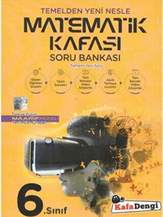 KAFADENGİ 6. SINIF MATEMATİK KAFASI SORU BANKASI (TÜMÜ VİDEO ÇÖZÜMLÜ)
