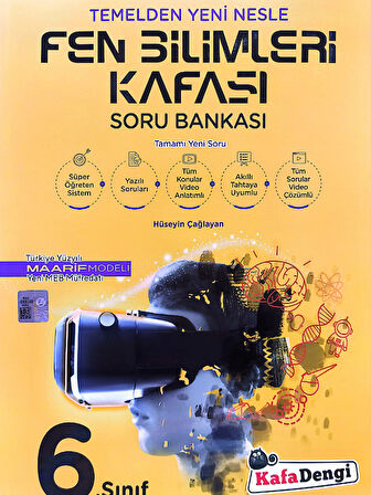 KAFADENGİ 6. SINIF FEN BİLİMLERİ KAFASI SORU BANKASI (TÜMÜ VİDEO ÇÖZÜMLÜ)