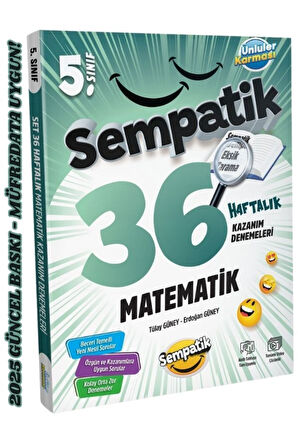 5.Sınıf Sempatik Matematik 36 Haftalık Kazanım Denemeleri