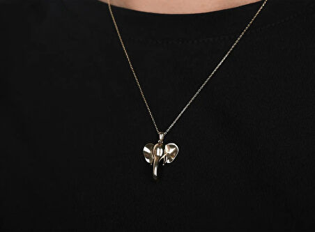 Noachus Altın Fil Kolye