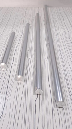  AKPEN Chef Akpen 4'lü Alüminyum Paslanmaz 29-49-74-99 cm Metal Oklava Seti Hamur Açma Aparatı Sofra Mutfak