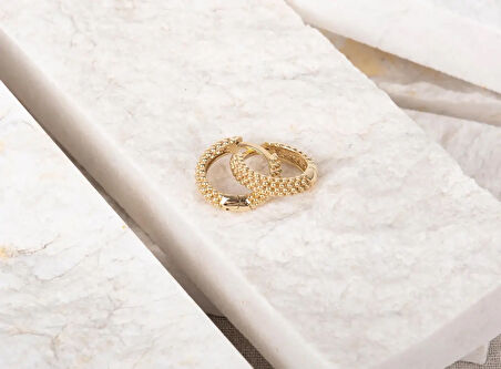 Altın Pıtırcık Halka Küpe