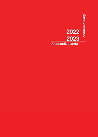 2022-2023 AKADEMİK AJANDA 21X29 KIRMIZI (Cilt Bezi Taslama)