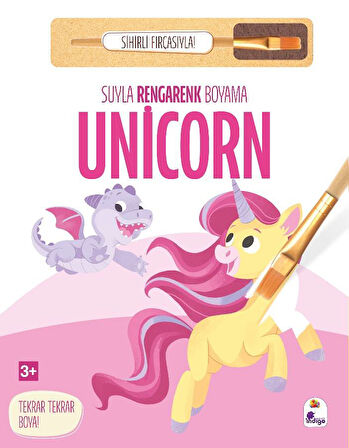 Suyla Rengarenk Boyama – Unicorn (Sihirli Fırçasıyla)