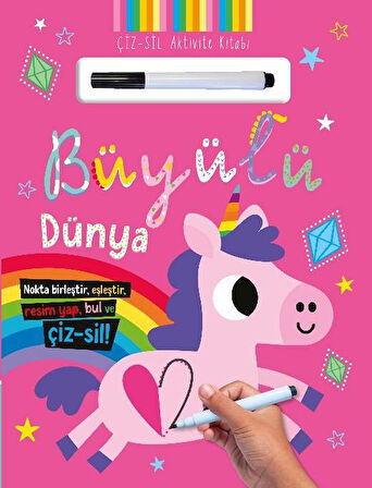 Çiz – Sil Aktivite Kitabı  Büyülü Dünya