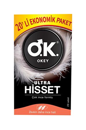 OKEY Ultra Hisset 20'li Prezervatif