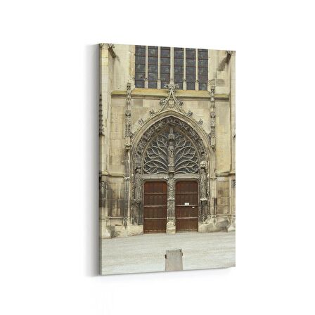 Olla 18144D Yapı Görseli Dikey Kanvas Tablo (Ölçü: 80X120)