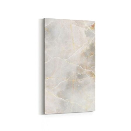 Olla 16663DD Mermer Desen Görsel Dikey Dar Kanvas Tablo (Ölçü: 30X60)