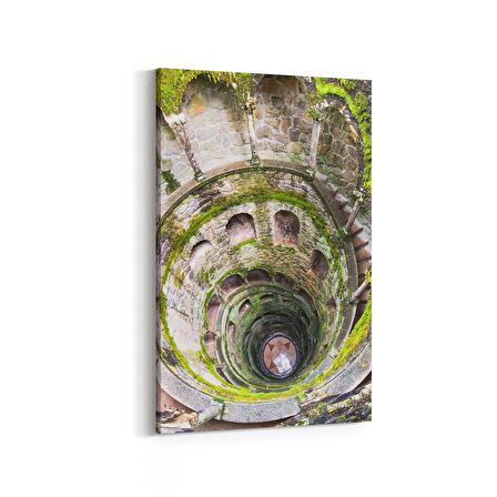 Olla 18553D Yapı Görseli Dikey Kanvas Tablo (Ölçü: 20X30)