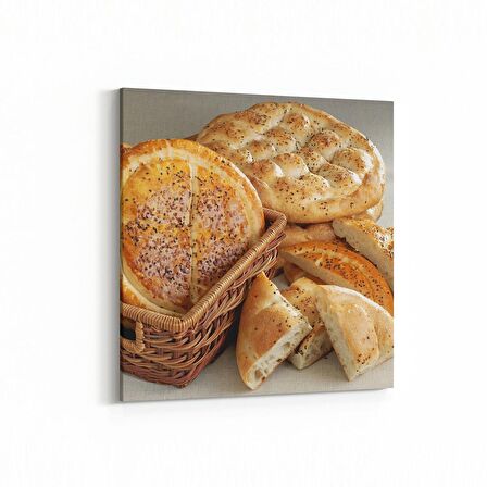 Olla 15042K Gıda Görseli Kare Kanvas Tablo (Ölçü: 100X100)