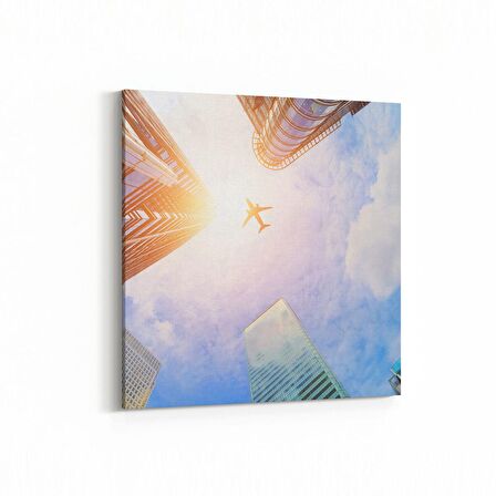 Olla 18472K Yapı Görseli Kare Kanvas Tablo (Ölçü: 25X25)