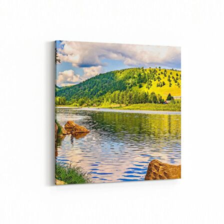 Olla 13231K Doğa / Manzara Görseli Kare Kanvas Tablo (Ölçü: 25X25)