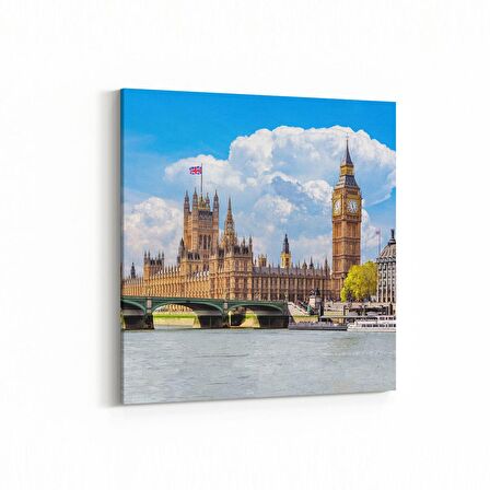 Olla 18087K Yapı Görseli Kare Kanvas Tablo (Ölçü: 60X60)