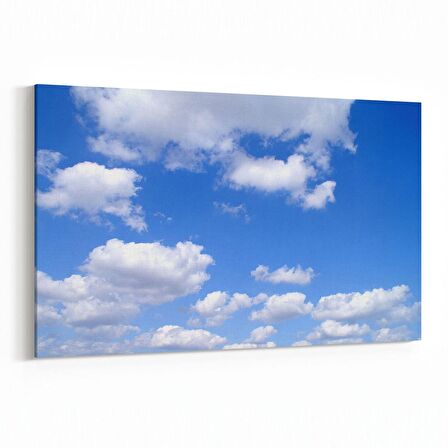Olla 15719Y Gökyüzü Bulut Görseli  Yatay Kanvas Tablo (Ölçü: 150X100)