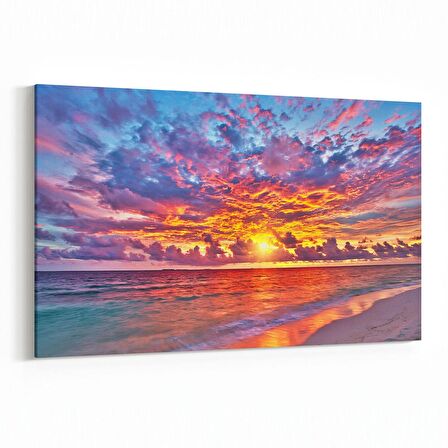 Olla 16028Y Günbatımı Görseli Yatay Kanvas Tablo (Ölçü: 150X100)