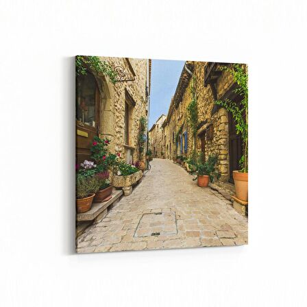 Olla 18358K Yapı Görseli Kare Kanvas Tablo (Ölçü: 30X30)