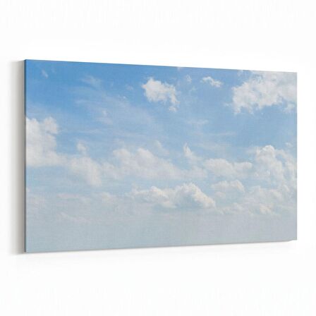 Olla 15698Y Gökyüzü Bulut Görseli  Yatay Kanvas Tablo (Ölçü: 120X80)