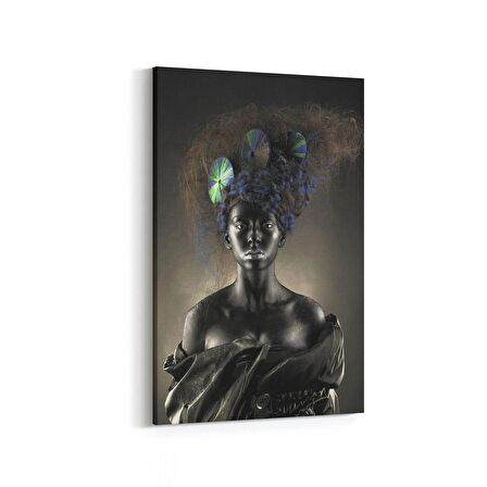 Olla 16999D Model / Manken Görseli Dikey Kanvas Tablo (Ölçü: 100X150)