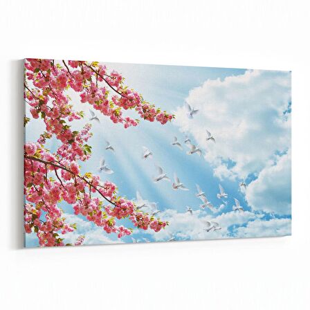 Olla 10517Y Ağaç Görseli Yatay Kanvas Tablo (Ölçü: 70X50)