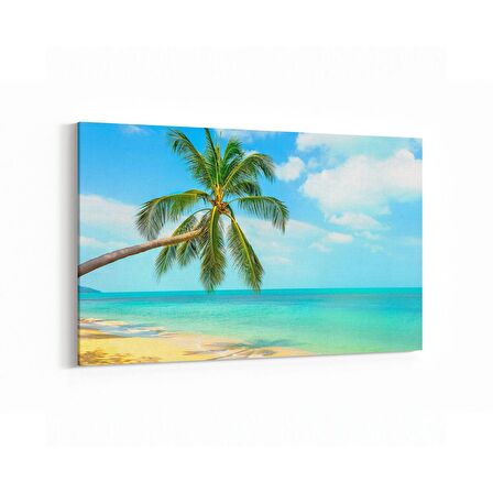 Olla 16488Y Kumsal / Sahil Görseli Yatay Kanvas Tablo (Ölçü: 30X20)