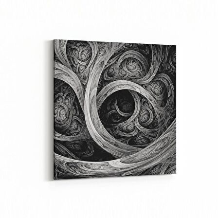 Olla 10321K Abstract Görsel Kare Kanvas Tablo (Ölçü: 25X25)