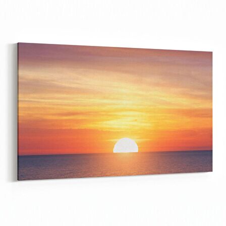 Olla 15910Y Günbatımı Görseli Yatay Kanvas Tablo (Ölçü: 90X60)