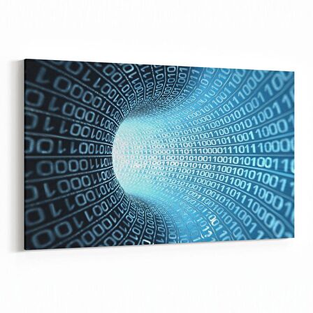 Olla 10281Y Abstract Girdap Görsel Yatay Kanvas Tablo (Ölçü: 90X60)