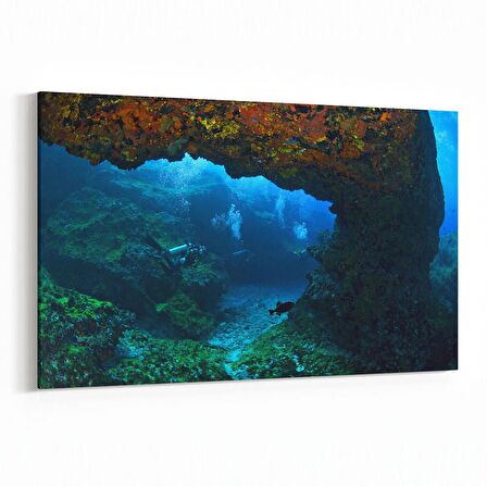 Olla 12955Y Deniz / Okyanus Görseli Yatay Kanvas Tablo (Ölçü: 70X50)
