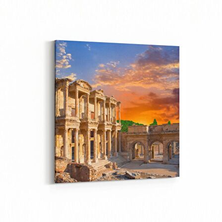 Olla 18240K Yapı Görseli Kare Kanvas Tablo (Ölçü: 25X25)