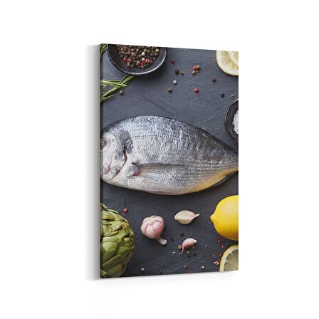 Olla 15277D Gıda Görseli Dikey Kanvas Tablo (Ölçü: 60X90)