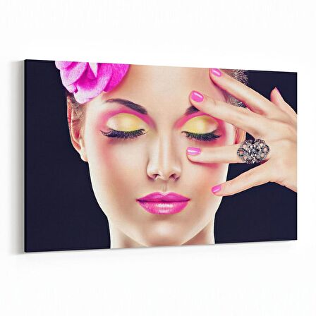 Olla 16908Y Model / Manken Görseli Yatay Kanvas Tablo (Ölçü: 120X80)