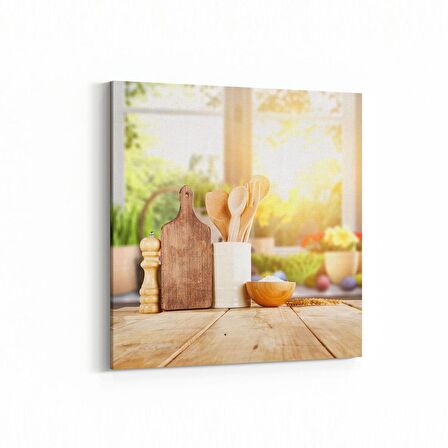 Olla 17872K Yapı Görseli Kare Kanvas Tablo (Ölçü: 60X60)
