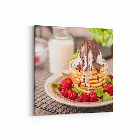 Olla 15259K Gıda Görseli Kare Kanvas Tablo (Ölçü: 100X100)