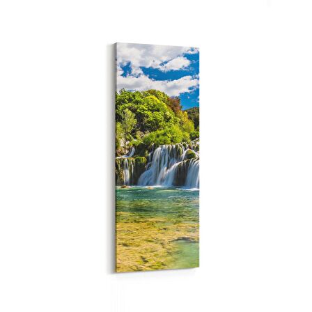 Olla 13995DI Doğa / Manzara Görseli Dikey İnce Kanvas Tablo (Ölçü: 40X120)