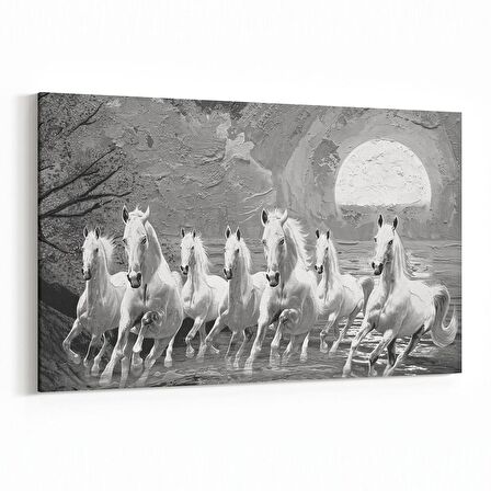 Olla 12523Y Hayvanlar Alemi Görseli Yatay Kanvas Tablo (Ölçü: 90X60)