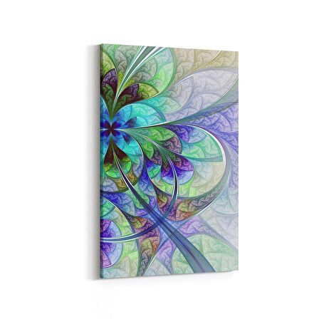 Olla 10078D Abstract Görsel Dikey Kanvas Tablo (Ölçü: 60X90)