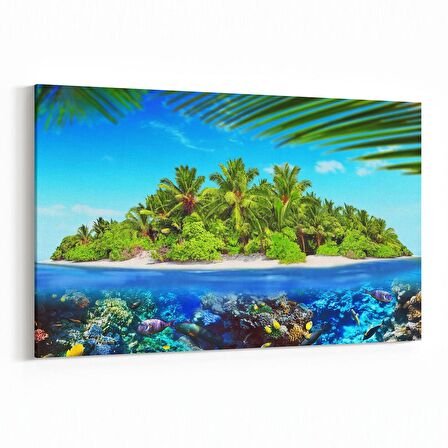 Olla 12982Y Deniz / Okyanus Görseli Yatay Kanvas Tablo (Ölçü: 30X20)