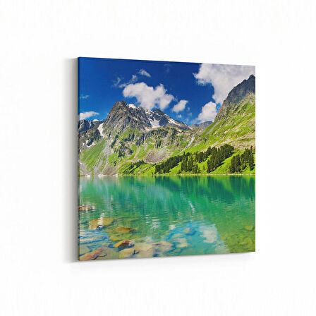 Olla 13804K Doğa / Manzara Görseli Kare Kanvas Tablo (Ölçü: 25X25)