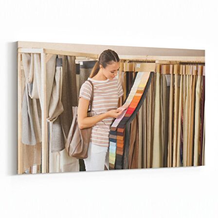 Olla 17016Y Model / Manken Görseli Yatay Kanvas Tablo (Ölçü: 150X100)