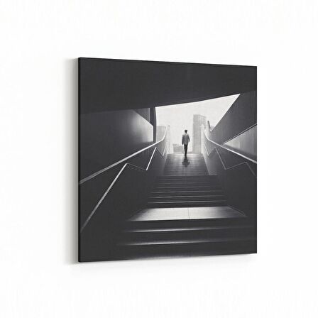 Olla 18521K Yapı Görseli Kare Kanvas Tablo (Ölçü: 100X100)