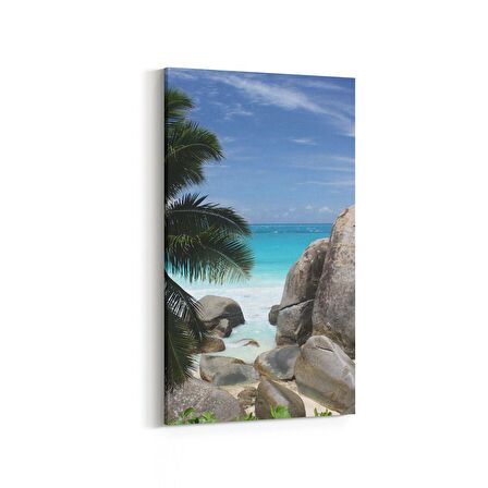 Olla 14014DD Doğa / Manzara Görseli Dikey Dar Kanvas Tablo (Ölçü: 40X80)