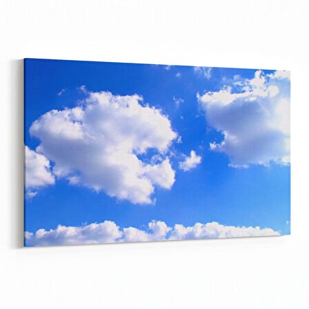 Olla 15699Y Gökyüzü Bulut Görseli  Yatay Kanvas Tablo (Ölçü: 30X20)