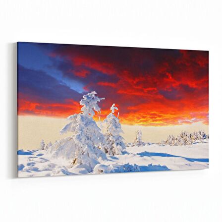 Olla 16086Y Günbatımı Görseli Yatay Kanvas Tablo (Ölçü: 70X50)