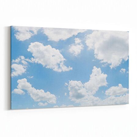 Olla 15791Y Gökyüzü Bulut Görseli  Yatay Kanvas Tablo (Ölçü: 70X50)