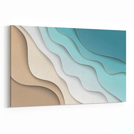 Olla 10401Y Abstract Görsel Yatay Kanvas Tablo (Ölçü: 70X50)