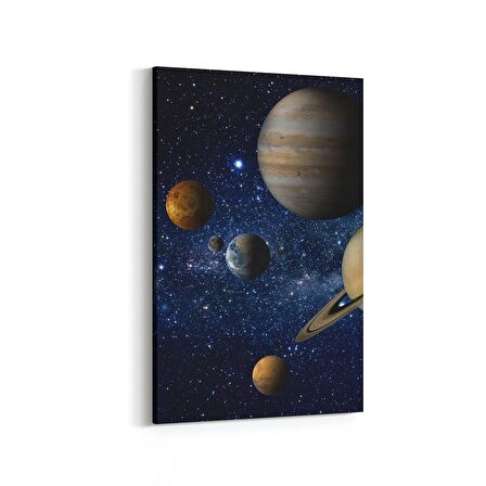 Olla 17629D Uzay Görseli Dikey Kanvas Tablo (Ölçü: 20X30)