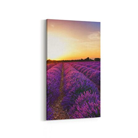 Olla 16002DD Günbatımı Görseli Dikey Dar Kanvas Tablo (Ölçü: 60X120)